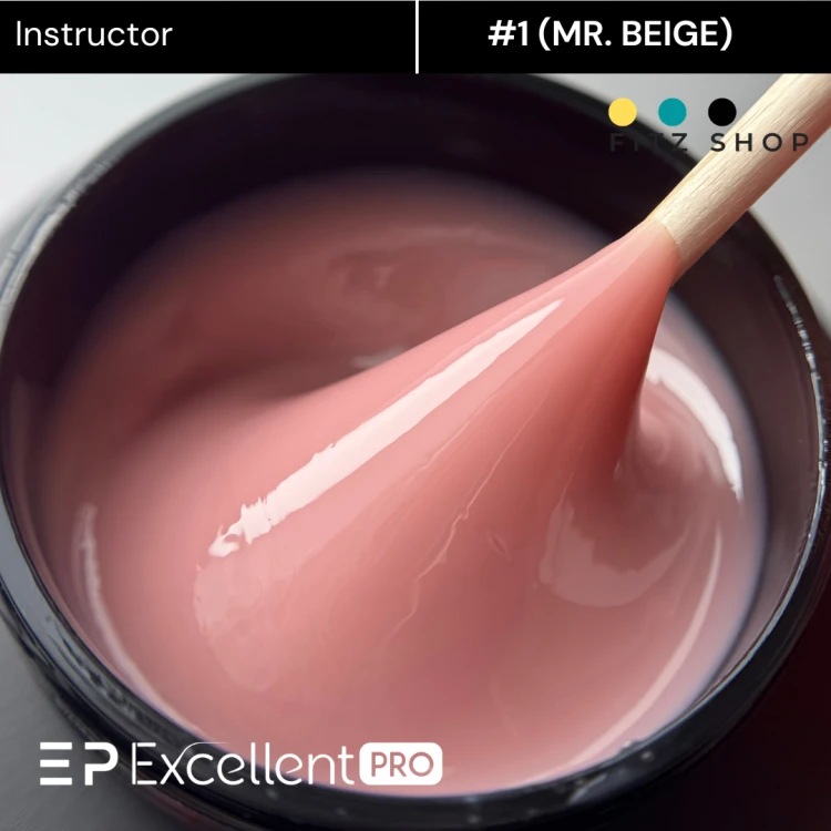 Excellent PRO Builder gel with thixotropy Instructor 50g (MR. BEIGE)