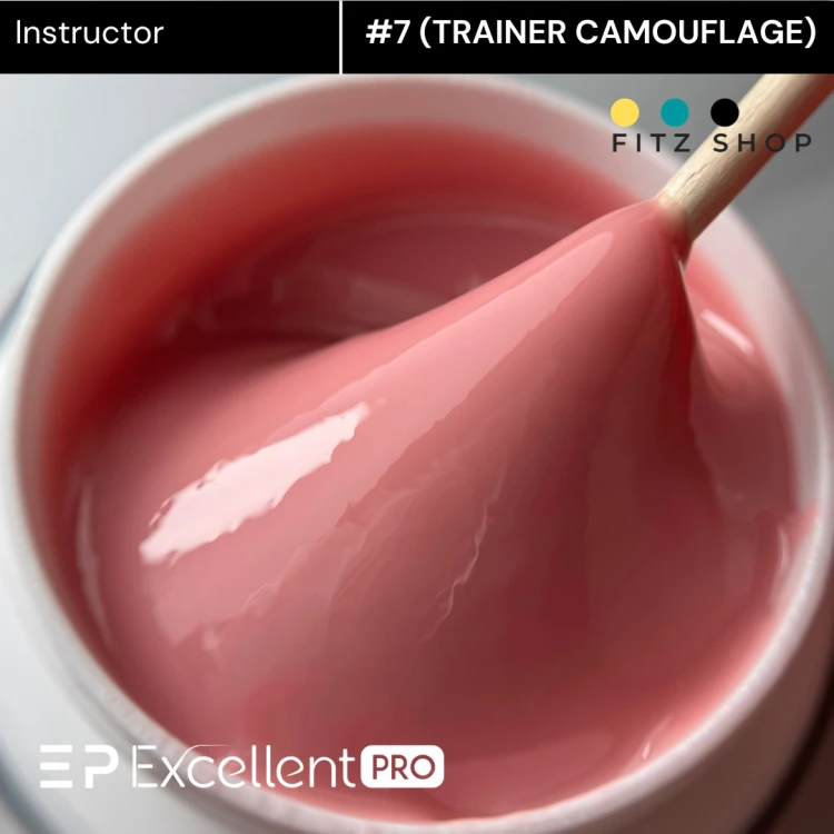 Excellent PRO Builder gel with thixotropy Instructor #7 TRAINER CAMOUFLAGE