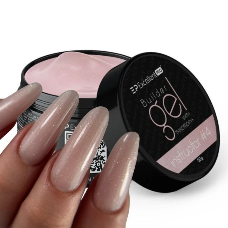 Excellent PRO Builder gel with thixotropy Instructor #4 15g MISS GLITTER