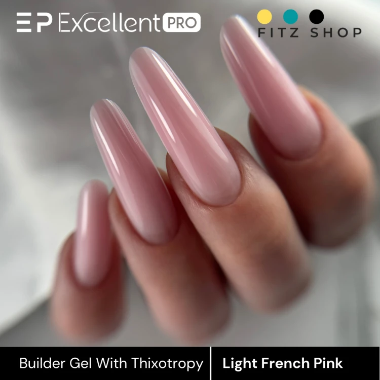 Excellent PRO Builder gel with thixotropy light french pink