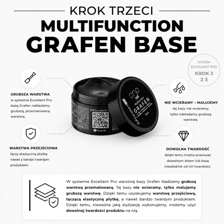 Excellent PRO One Coat Multifunction Grafen Base 30g