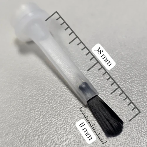 Pędzelek do buteleczki (001)- SHORT - BLACK- 5 szt. (id: 1604)