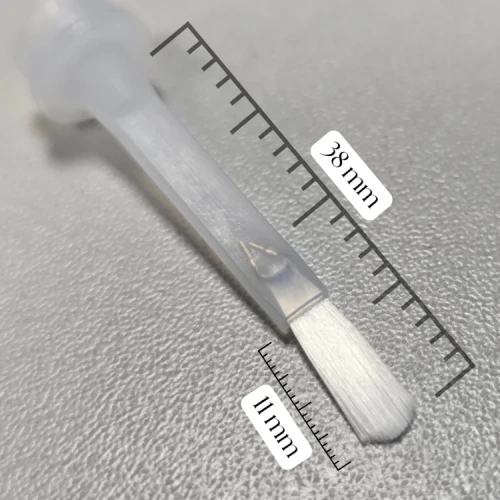 Pędzelek do buteleczki (002)- SHORT - CLEAR - 5 szt. (id: 1606)