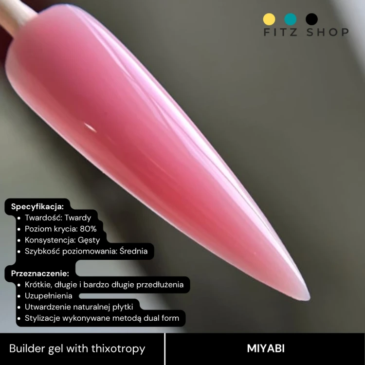 Excellent PRO Builder gel with thixotropy MIYABI 50g