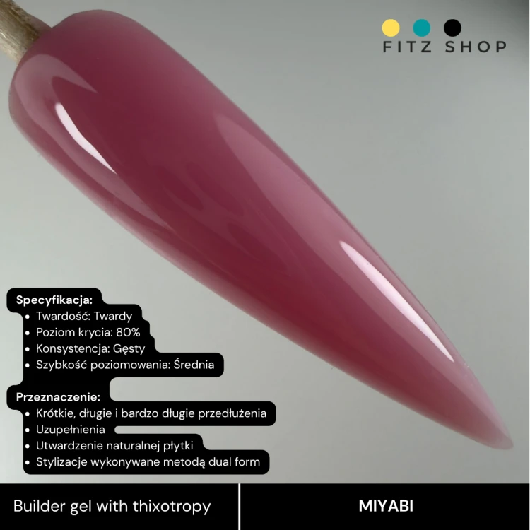 Excellent PRO Builder gel with thixotropy MIYABI 50g
