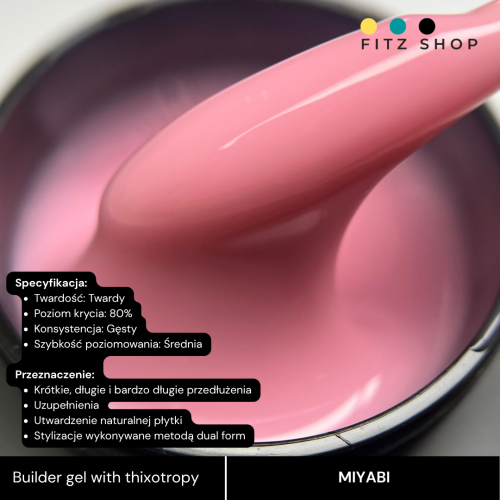 Excellent PRO Builder gel with thixotropy MIYABI 50g